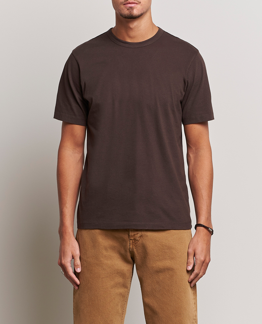 Herr | T-Shirts | Sunflower | Day Tee Dark Brown