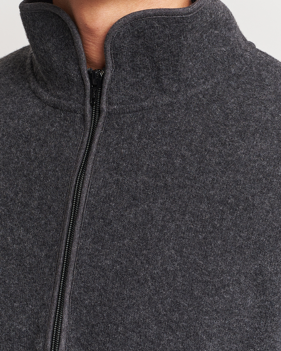 Herr | Tröjor | Sunflower | Wool Jersey Half Zip Antracite