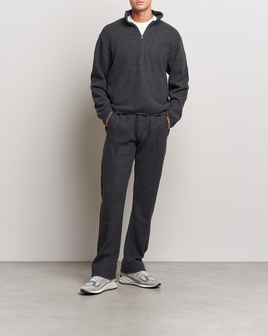 Herr | Byxor | Sunflower | Wool Jersey Pants Antracite