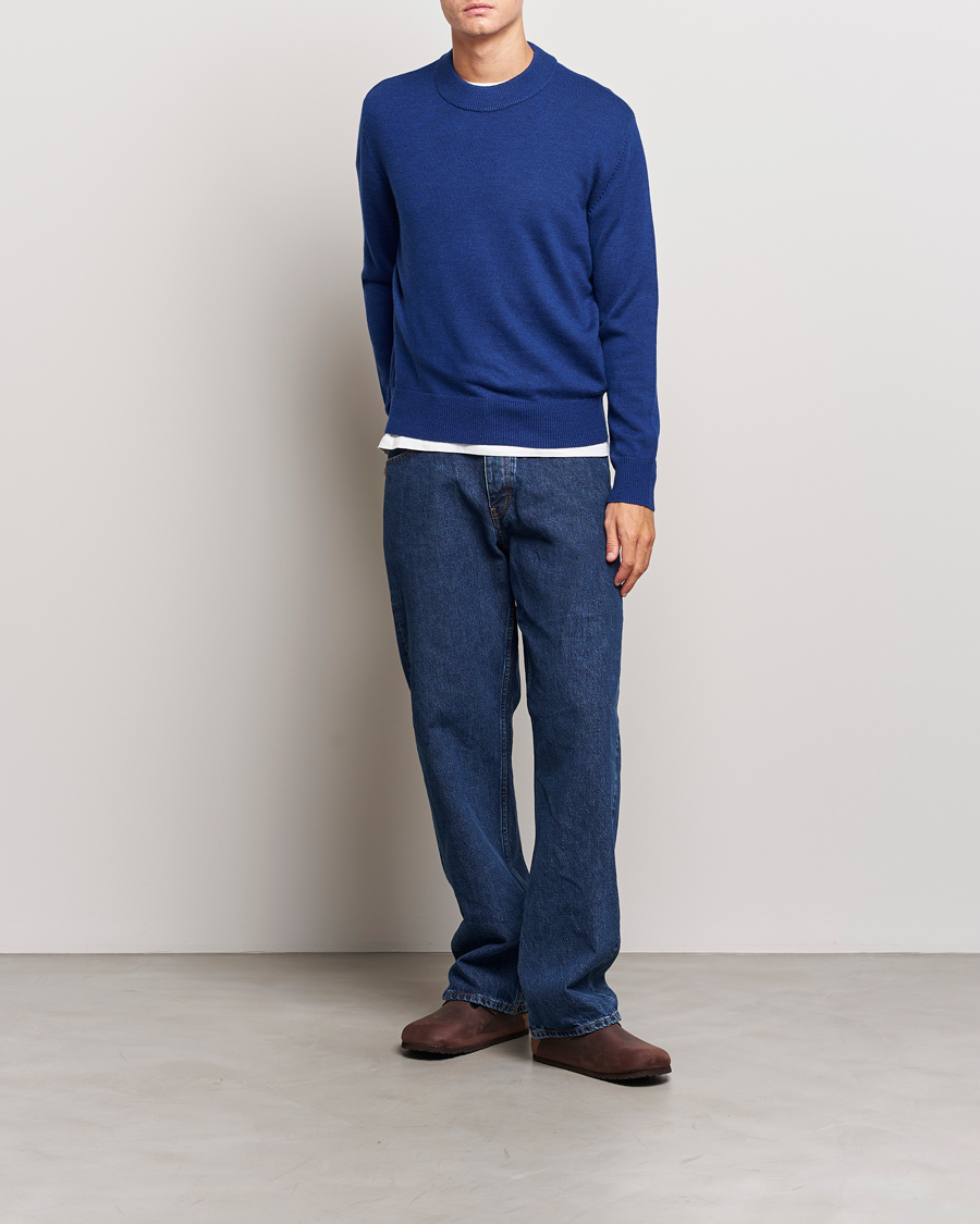 Herr | Tröjor | Sunflower | Moon Merino Sweater Blue