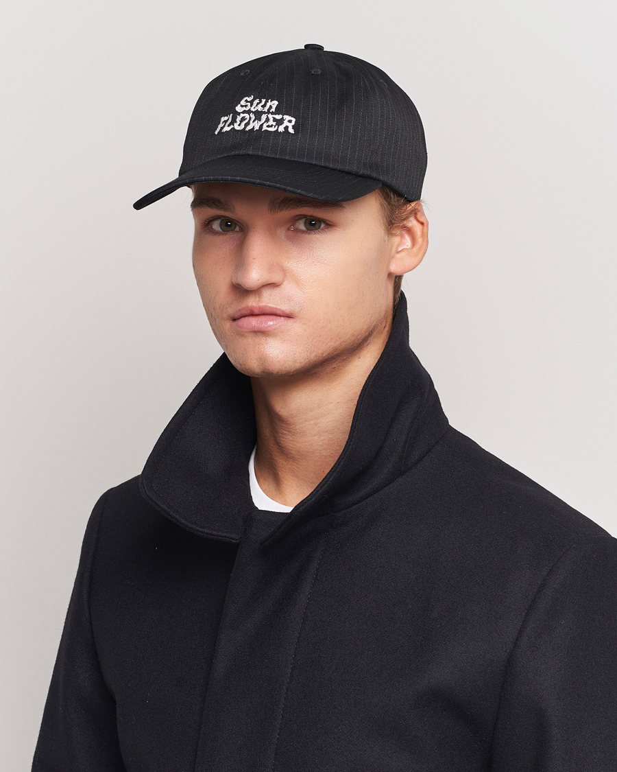Herr | Sunflower Pinstripe Dad Cap Black | Sunflower | Pinstripe Dad Cap Black