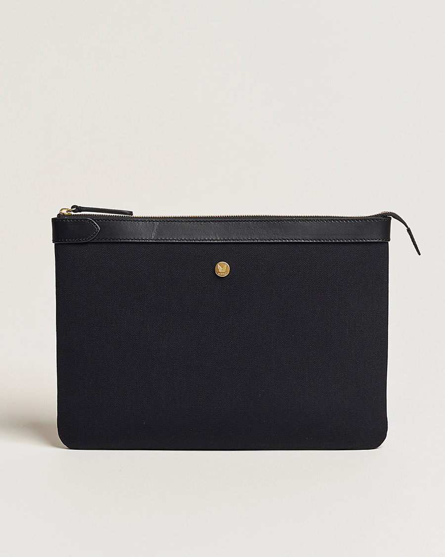 Herr | Mismo M/S Nylon Pouch Large Coal/Black | Mismo | M/S Nylon Pouch Large Coal/Black