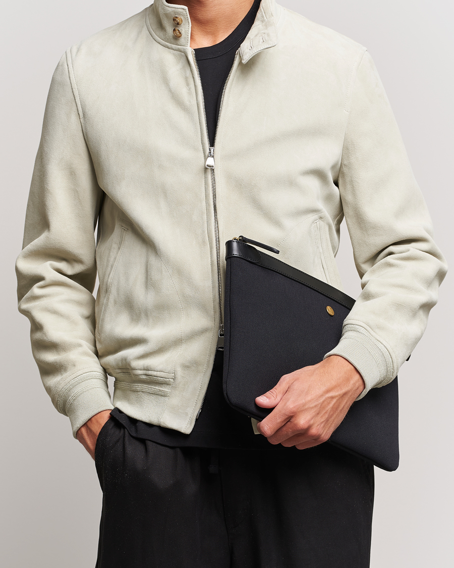 Herr | Mismo M/S Nylon Pouch Large Coal/Black | Mismo | M/S Nylon Pouch Large Coal/Black