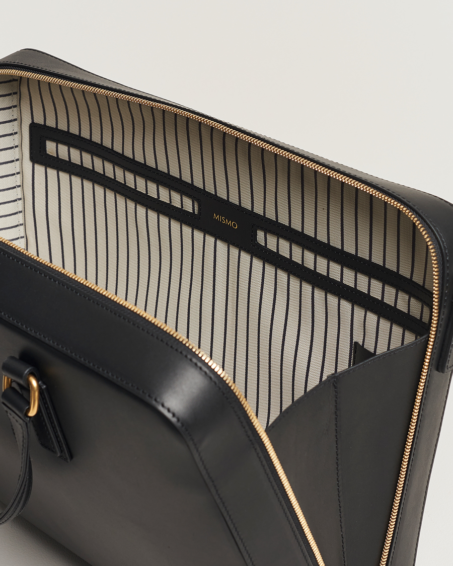 Herr | Väskor | Mismo | Morris Full Grain Leather Briefcase Black