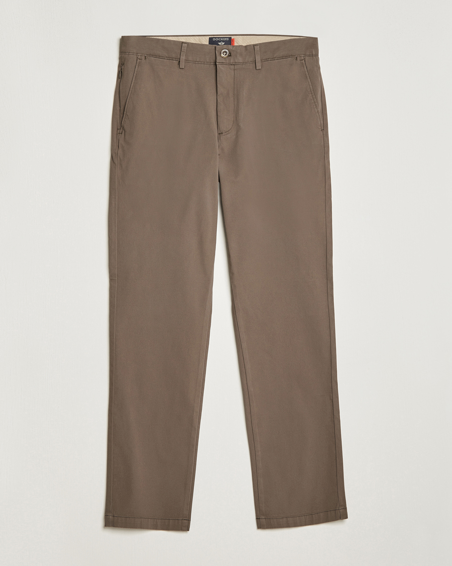 Herr | Byxor | Dockers | Cotton Slim Chino Khaki Green