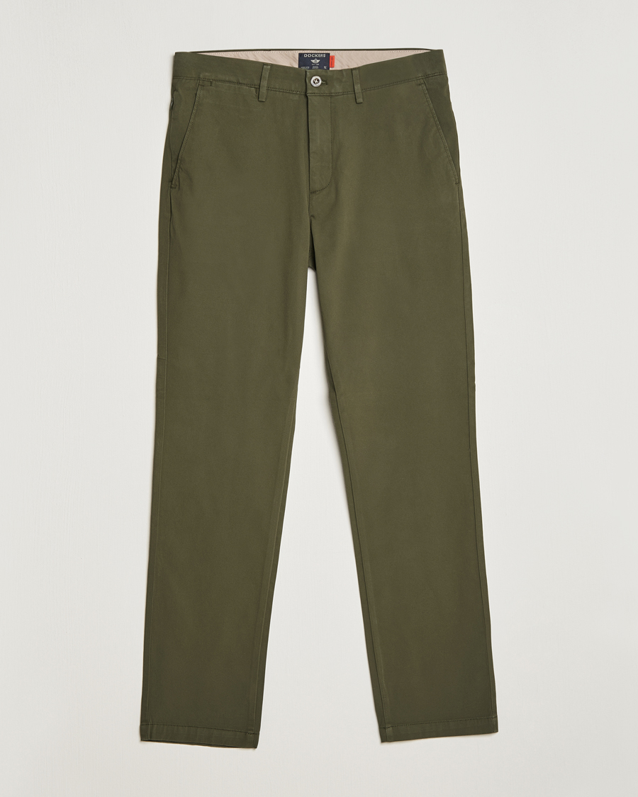 Herr | Byxor | Dockers | Cotton Slim Chino Olive