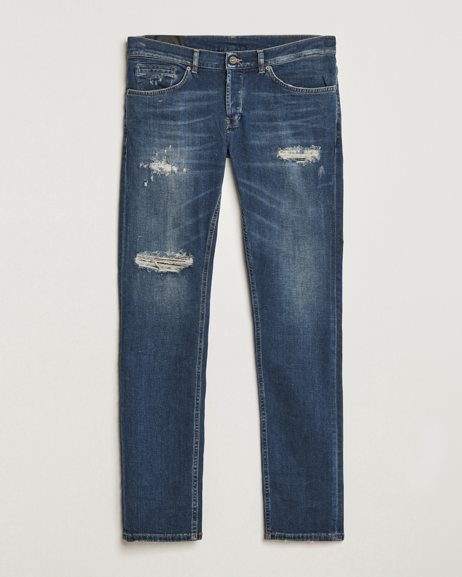 Herr | Jeans | Dondup | George Destroyed Jeans Dark Blue
