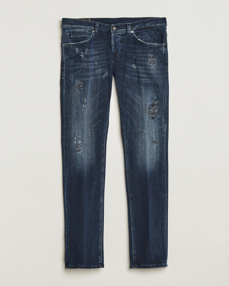 Herr | Jeans | Dondup | George Destroyed Jeans Blue Black