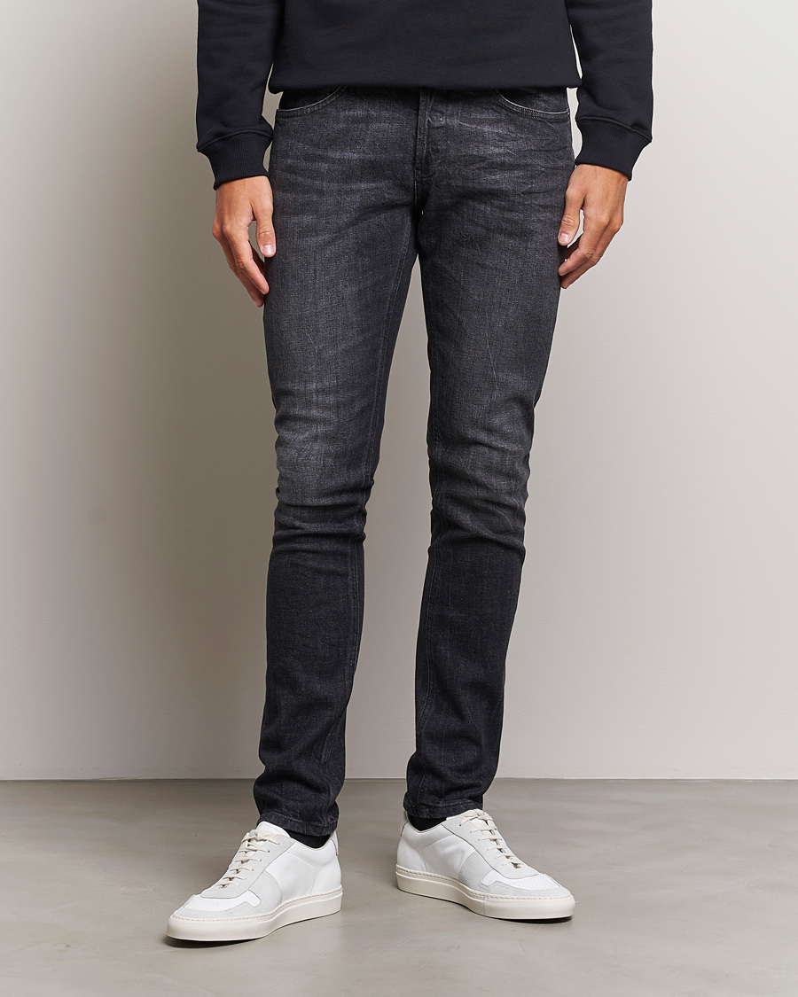 Herr | Svarta jeans | Dondup | George Destroyed Jeans Vintage Black