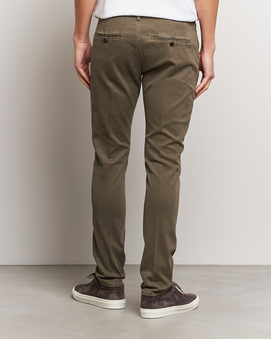 Herr | Byxor | Dondup | Gaubert Chinos Olive Green