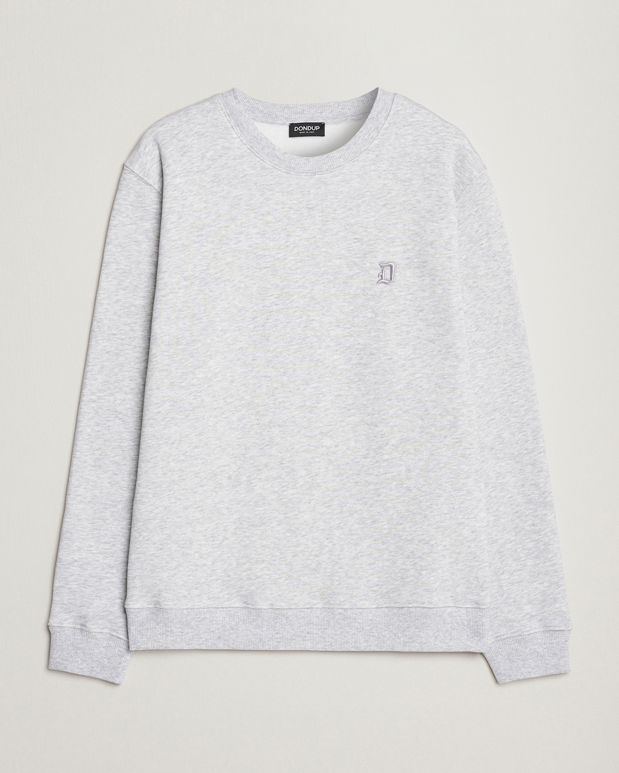 Herr | Tröjor | Dondup | Logo Crew Neck Sweatshirt Light Grey