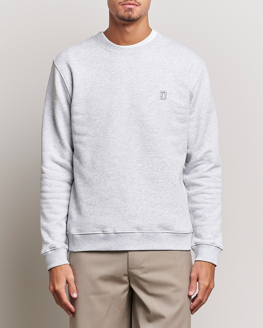 Herr | Tröjor | Dondup | Logo Crew Neck Sweatshirt Light Grey