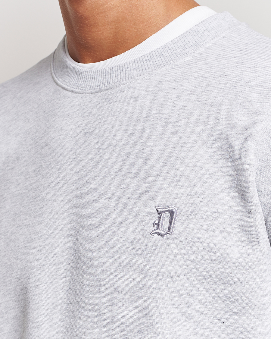 Herr | Tröjor | Dondup | Logo Crew Neck Sweatshirt Light Grey