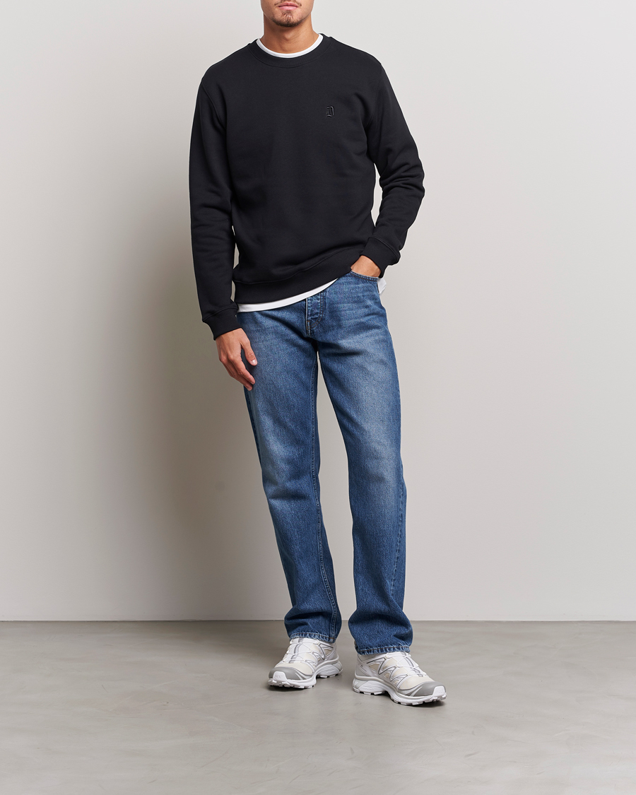 Herr | Tröjor | Dondup | Logo Crew Neck Sweatshirt Black