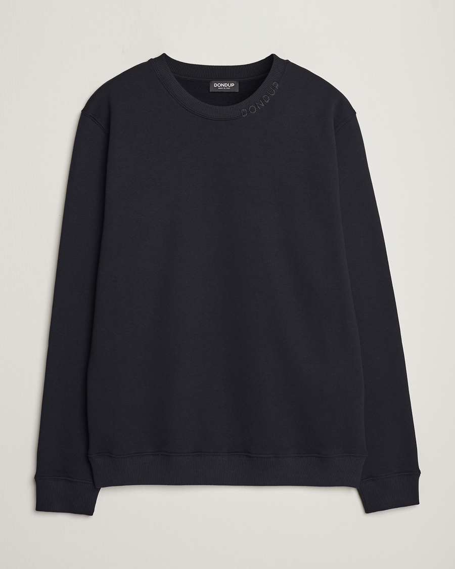 Herr | Tröjor | Dondup | Logo Crew Neck Sweatshirt Black