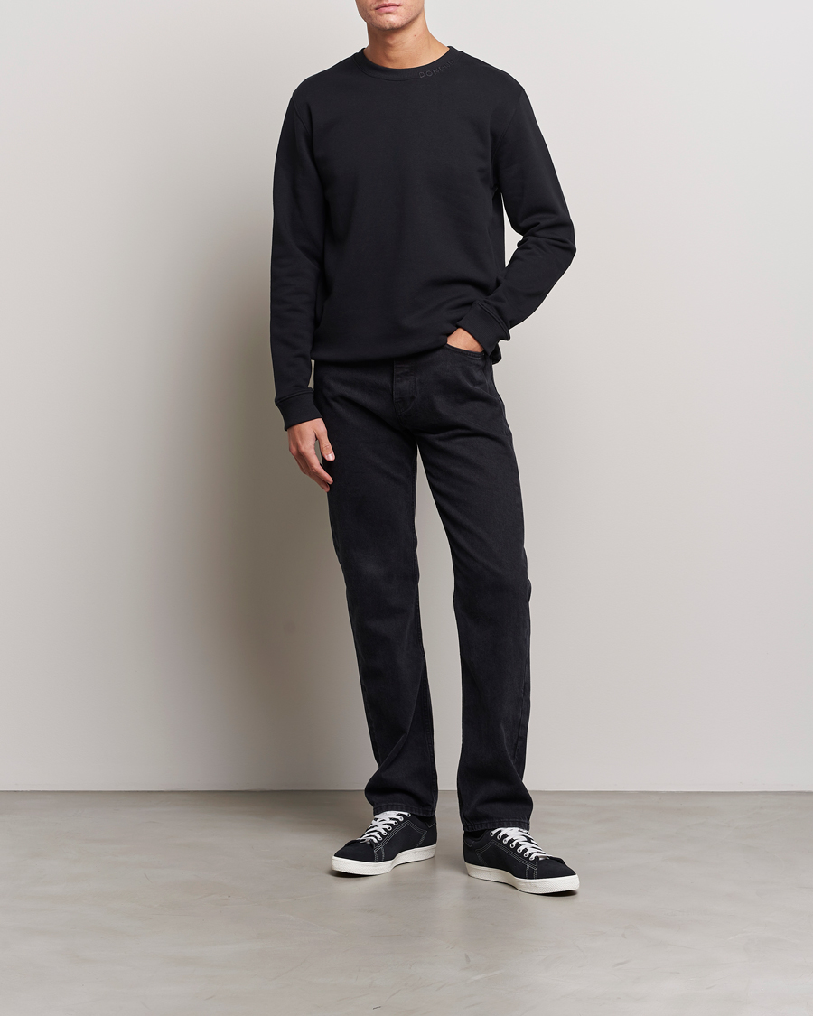Herr | Tröjor | Dondup | Logo Crew Neck Sweatshirt Black