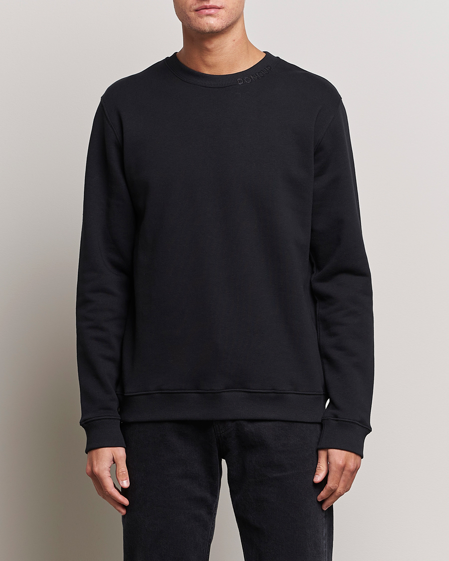 Herr | Tröjor | Dondup | Logo Crew Neck Sweatshirt Black