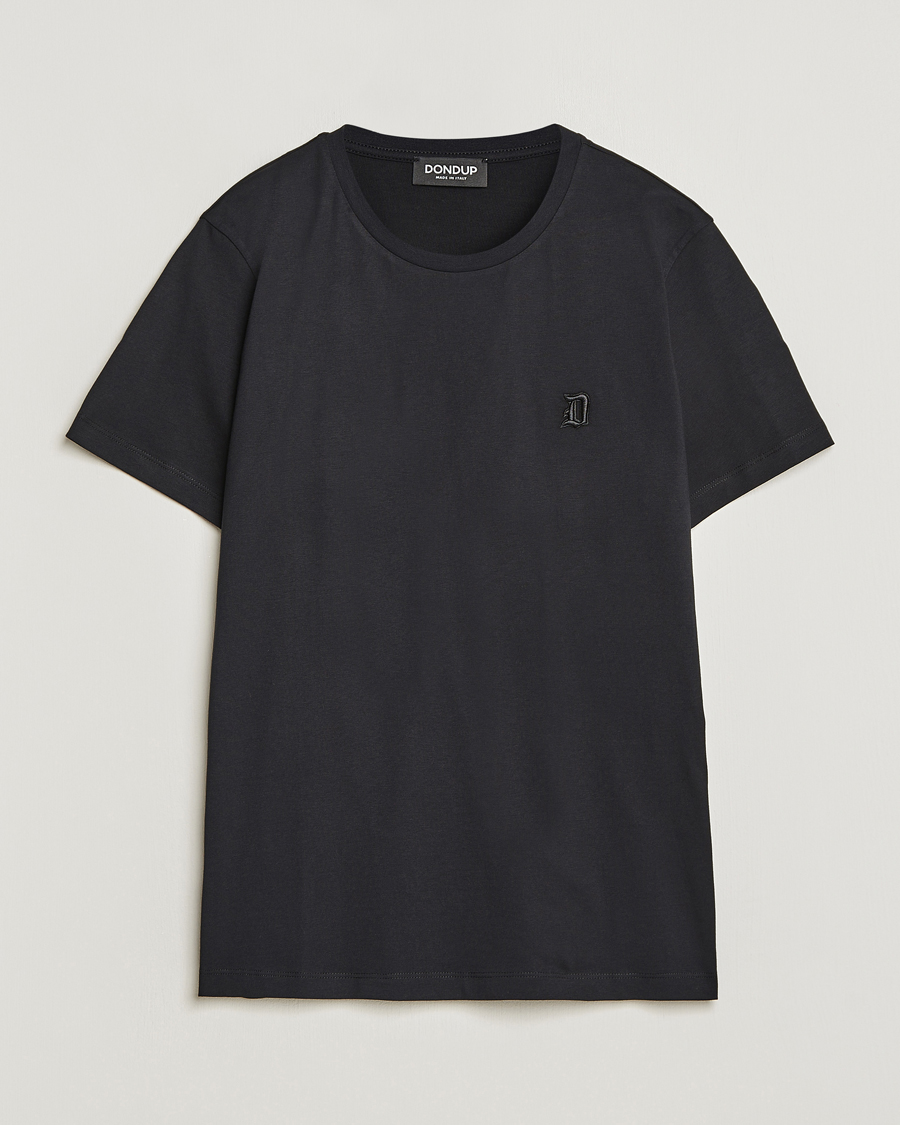 Herr | T-Shirts | Dondup | Logo Crew Neck T-Shirt Black