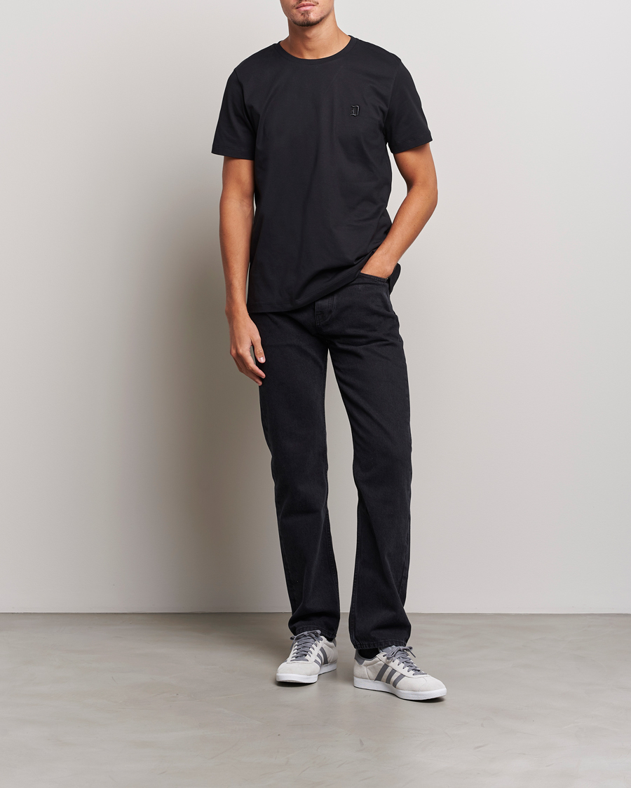 Herr | T-Shirts | Dondup | Logo Crew Neck T-Shirt Black