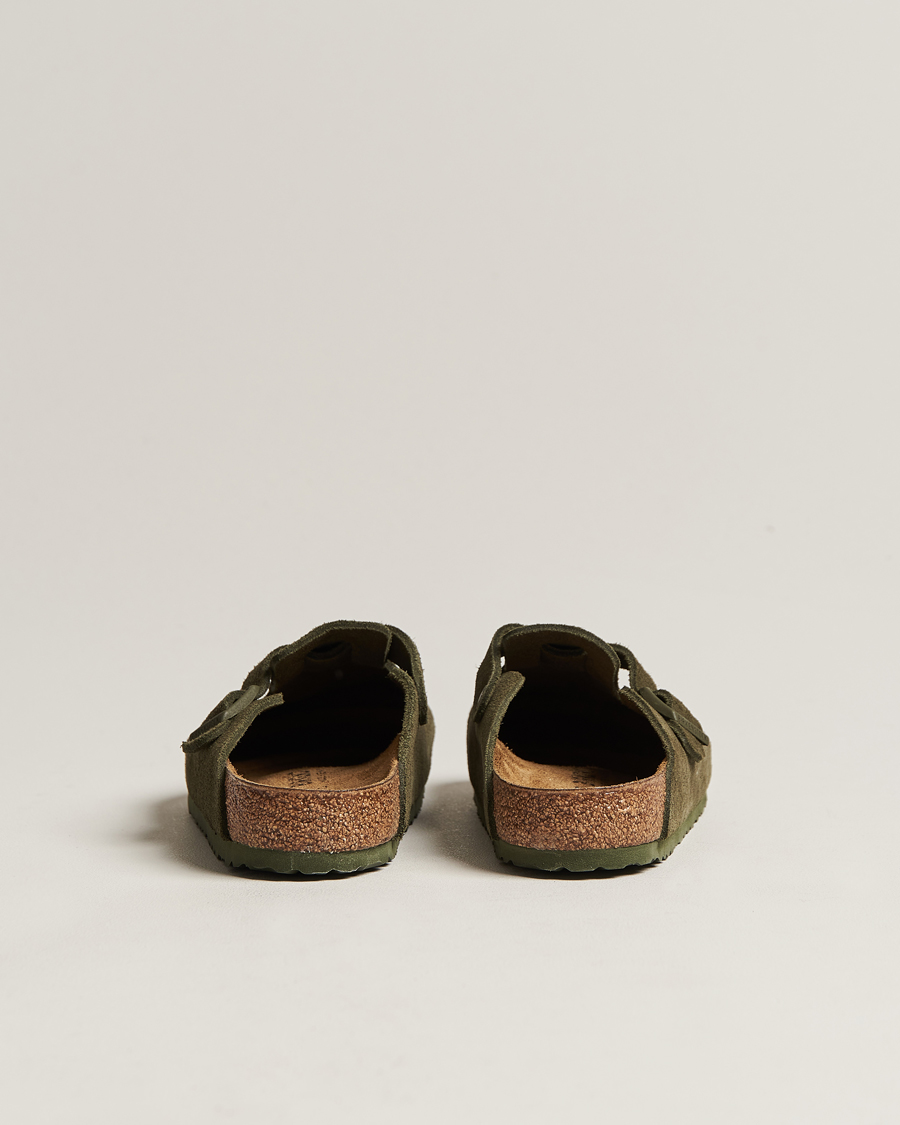Herr | BIRKENSTOCK Boston Classic Footbed Thyme Green Suede | BIRKENSTOCK | Boston Classic Footbed Thyme Green Suede