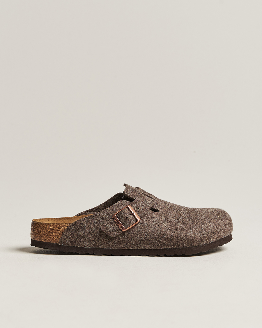 Herr | BIRKENSTOCK Boston Classic Footbed Wool Felt Antracite | BIRKENSTOCK | Boston Classic Footbed Wool Felt Antracite