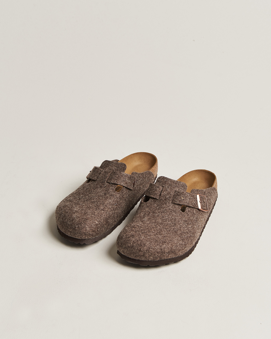 Herr | BIRKENSTOCK Boston Classic Footbed Wool Felt Antracite | BIRKENSTOCK | Boston Classic Footbed Wool Felt Antracite