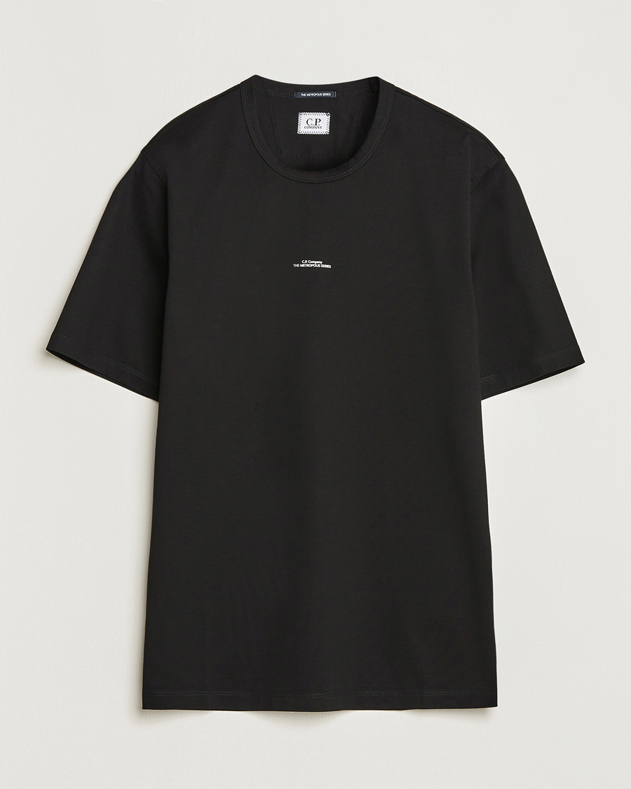 Herr |  | C.P. Company | Metropolis Mercerized Jersey T-Shirts Black