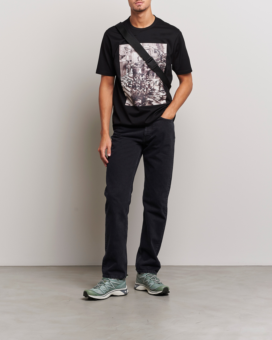 Herr | T-Shirts | C.P. Company | Metropolis Mercerized Jersey Logo T-Shirts Black