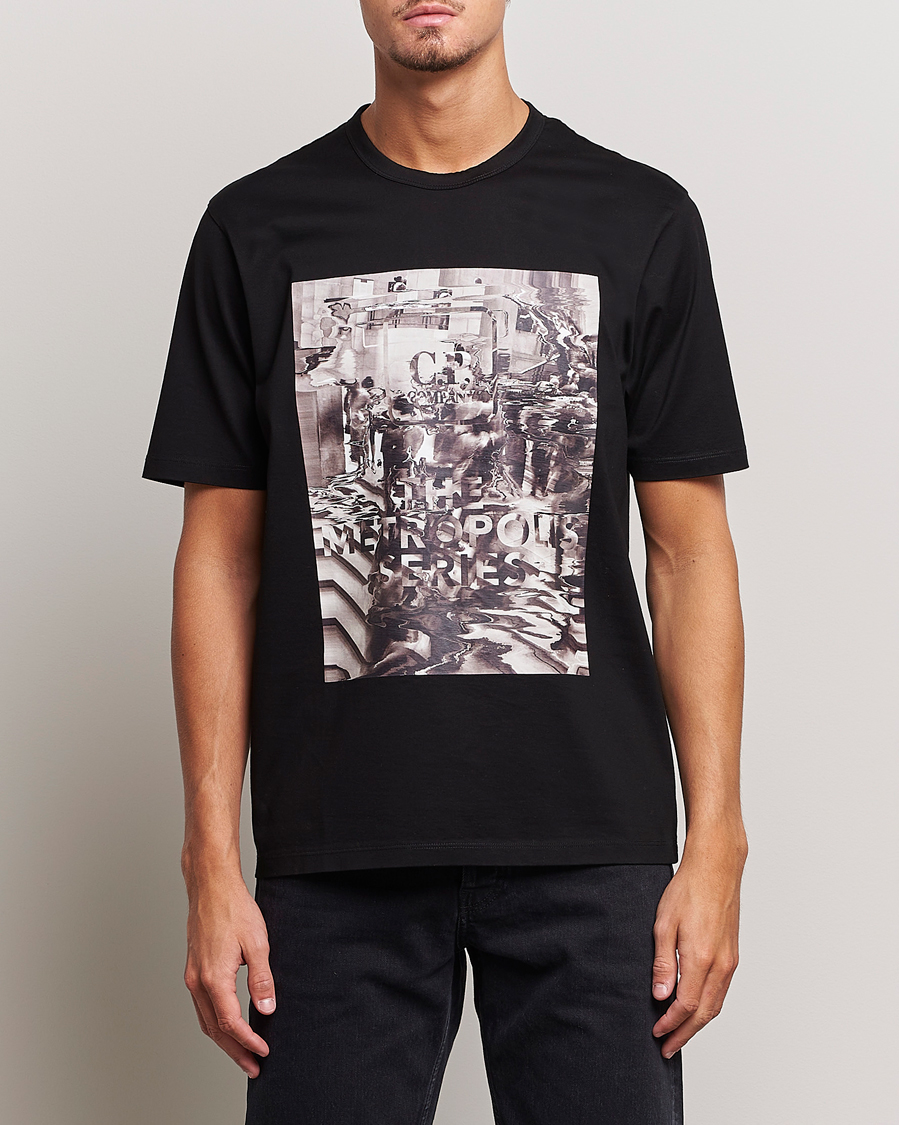 Herr | T-Shirts | C.P. Company | Metropolis Mercerized Jersey Logo T-Shirts Black