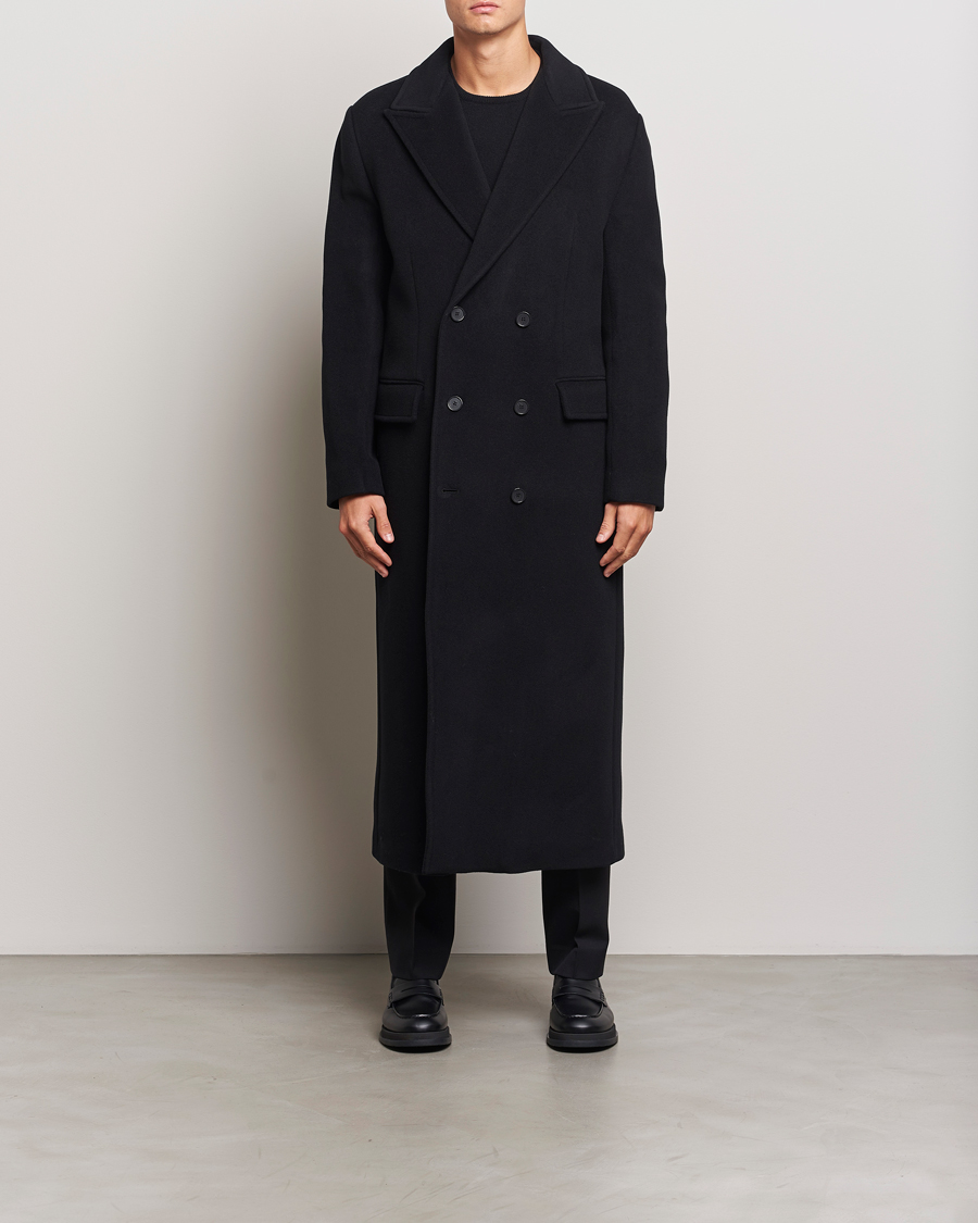 Herr | Jackor | Filippa K | Double Breasted Wool Coat Black