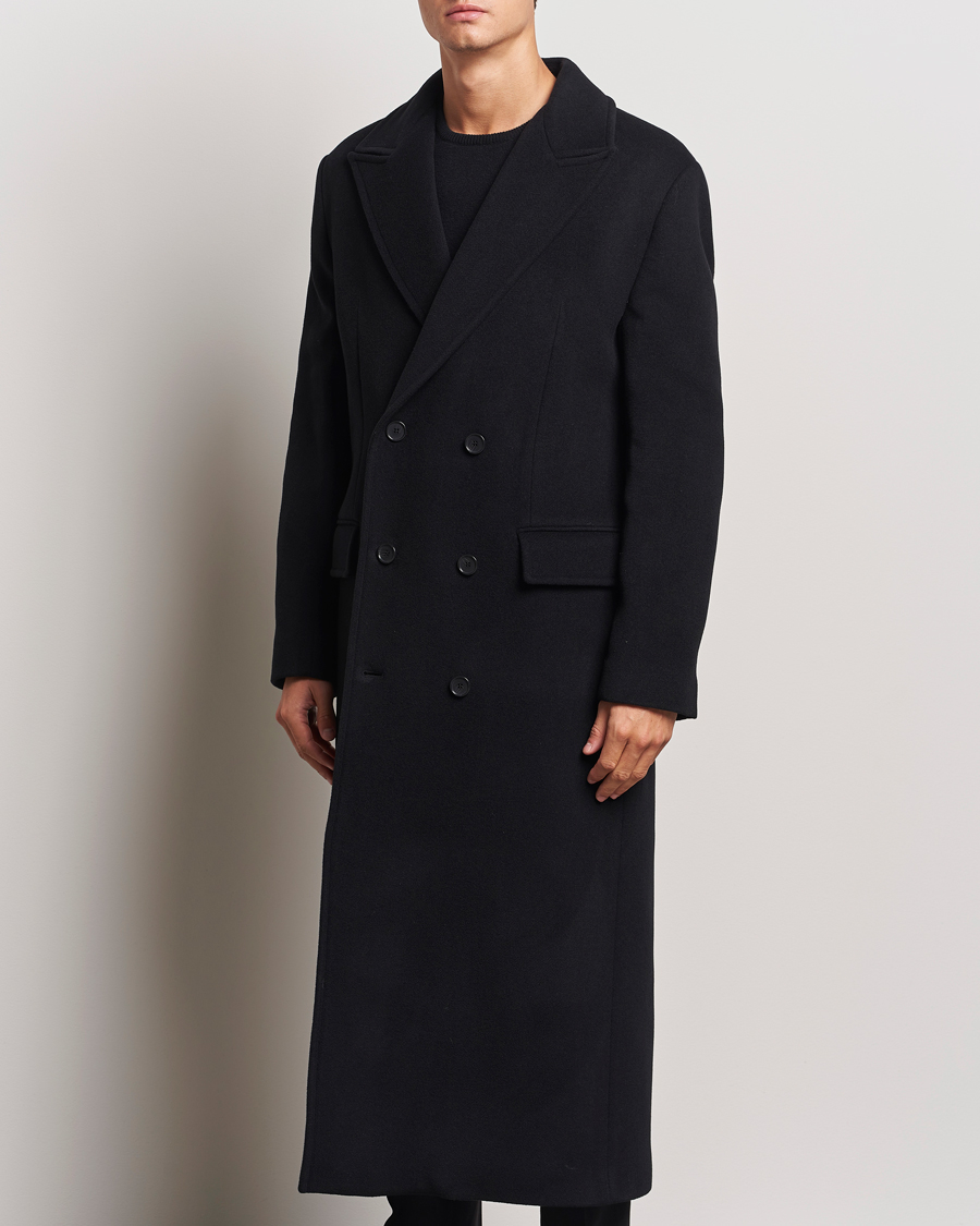 Herr | Jackor | Filippa K | Double Breasted Wool Coat Black