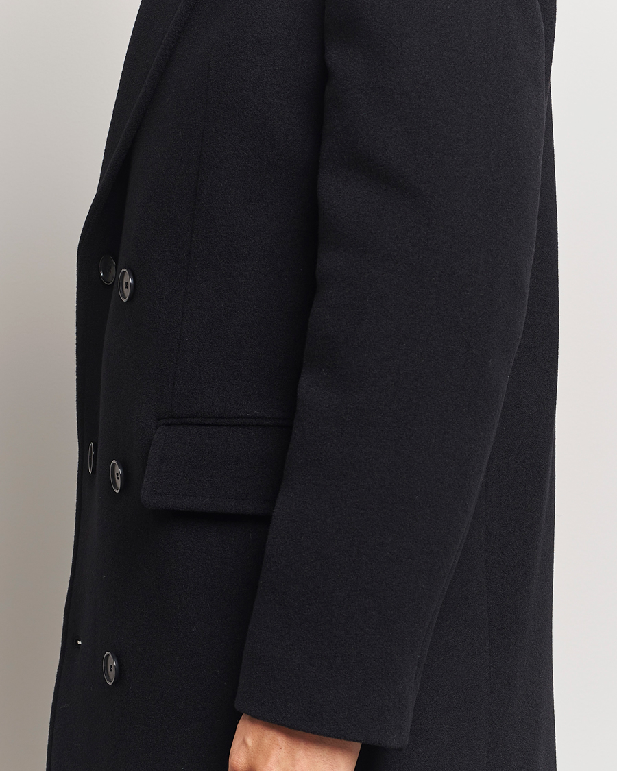 Herr | Jackor | Filippa K | Double Breasted Wool Coat Black