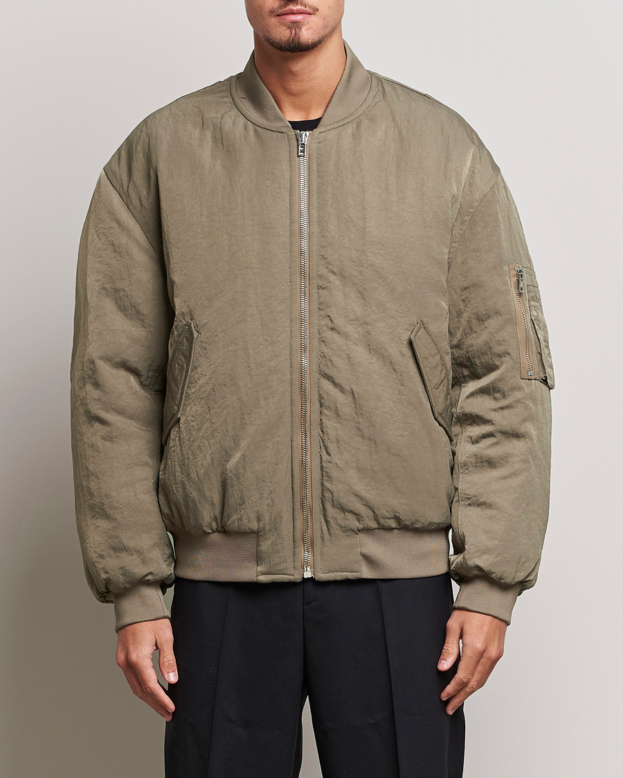 Herr | Jackor | Filippa K | Crinkled Bomber Jacket Nougat