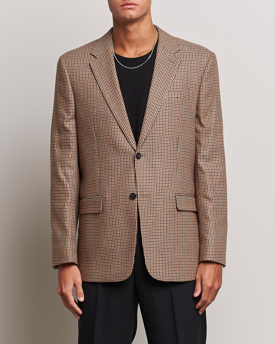 Herr | Kavajer | Filippa K | Wool Checked Blazer Beige/Brown