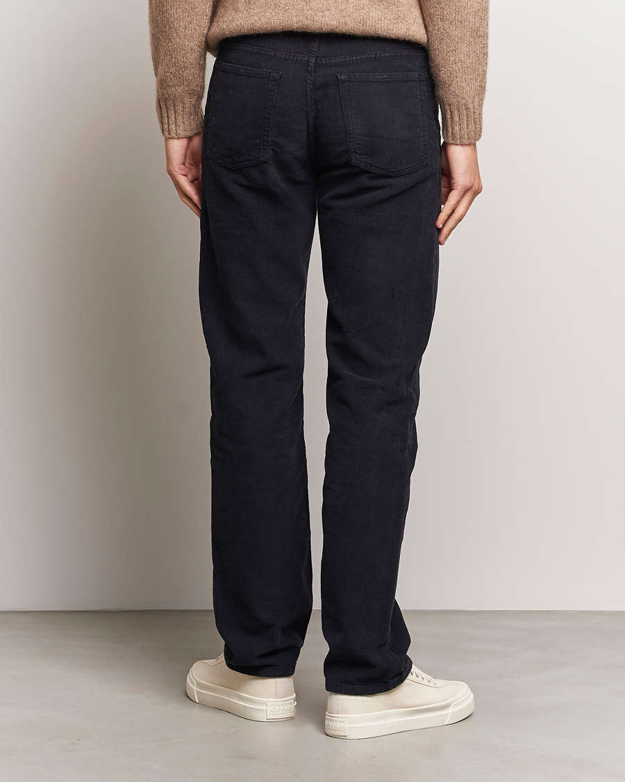 Herr | Byxor | Filippa K | Straight Fit Garment Dyed Corduroy Pants Black