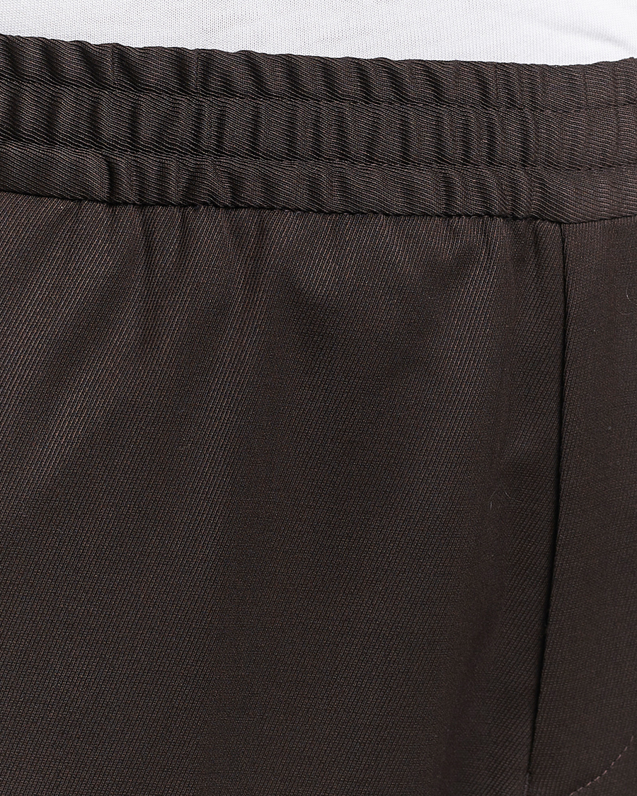 Herr | Byxor | Filippa K | Relaxed Terry Wool Trousers Dark Brown