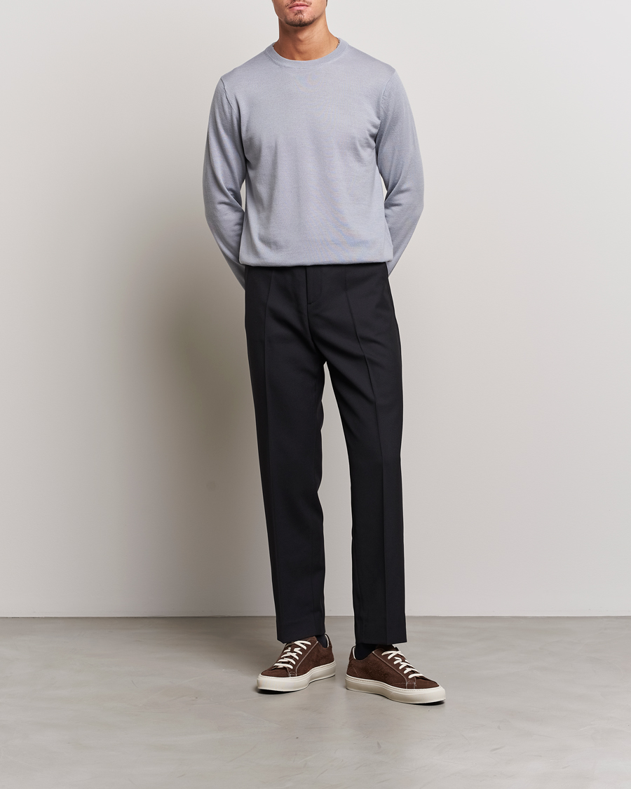 Herr | Byxor | Filippa K | Mateo Wool Trousers Black