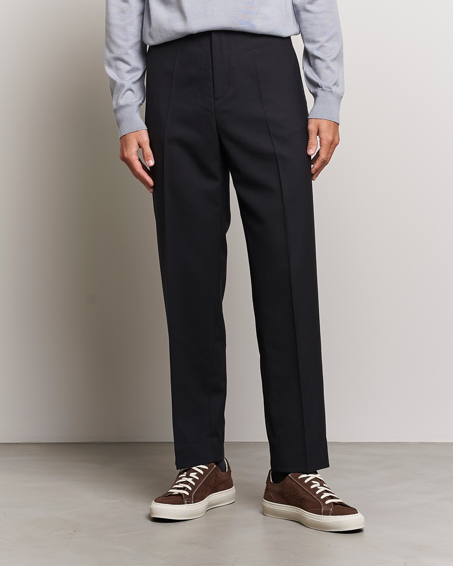 Herr | Byxor | Filippa K | Mateo Wool Trousers Black