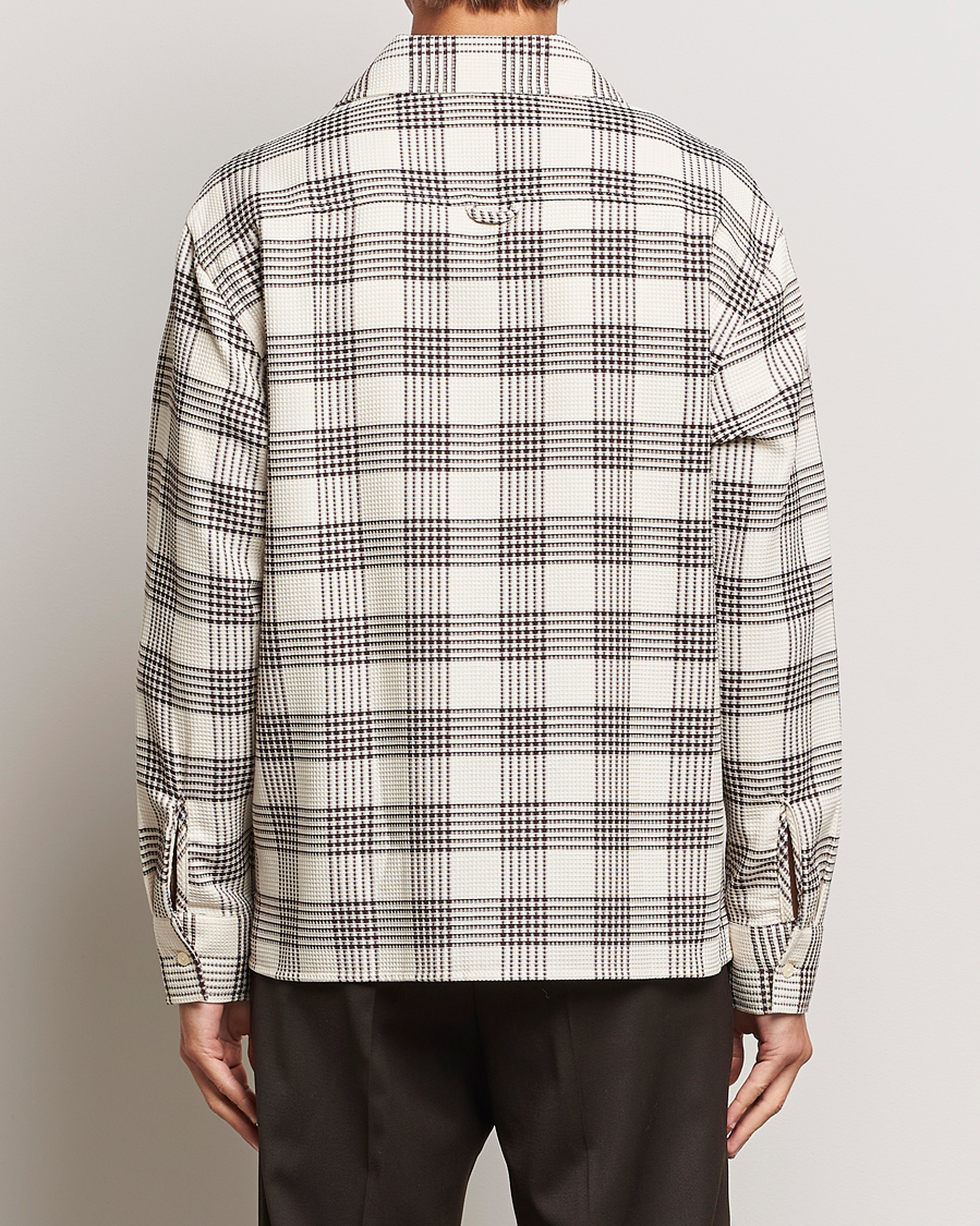 Herr | Skjortor | Filippa K | Waffle Checked Resort Shirt Dark Chocolate/White