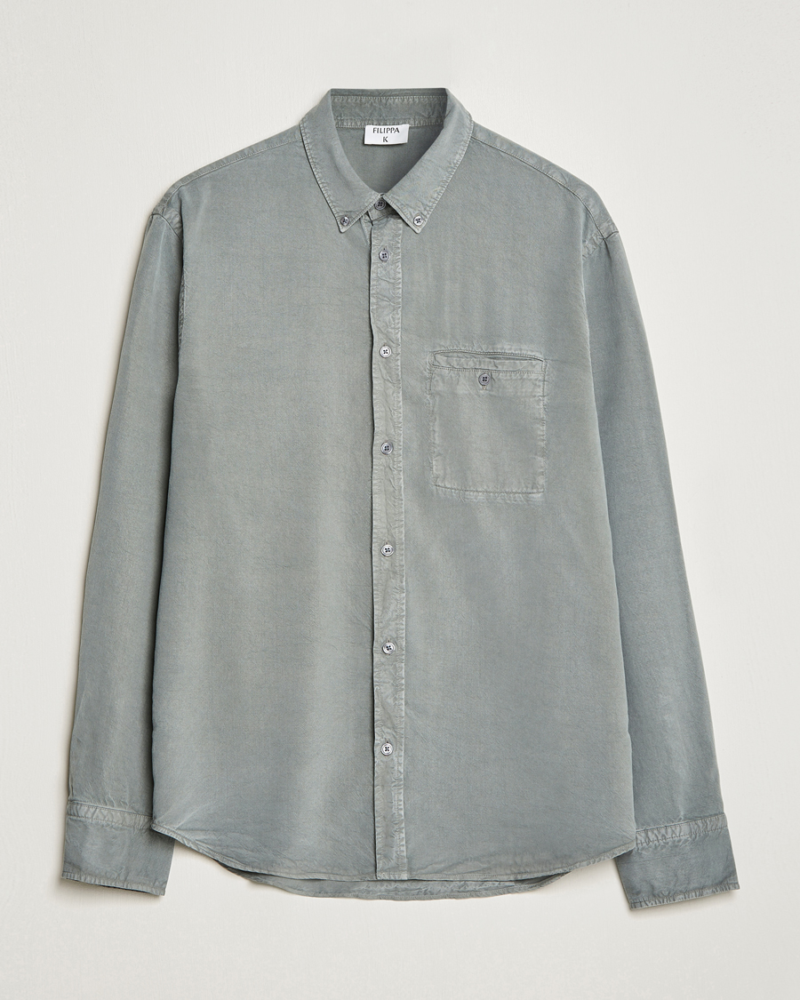 Herr | Skjortor | Filippa K | Zachary Tencel Shirt Smoke Green