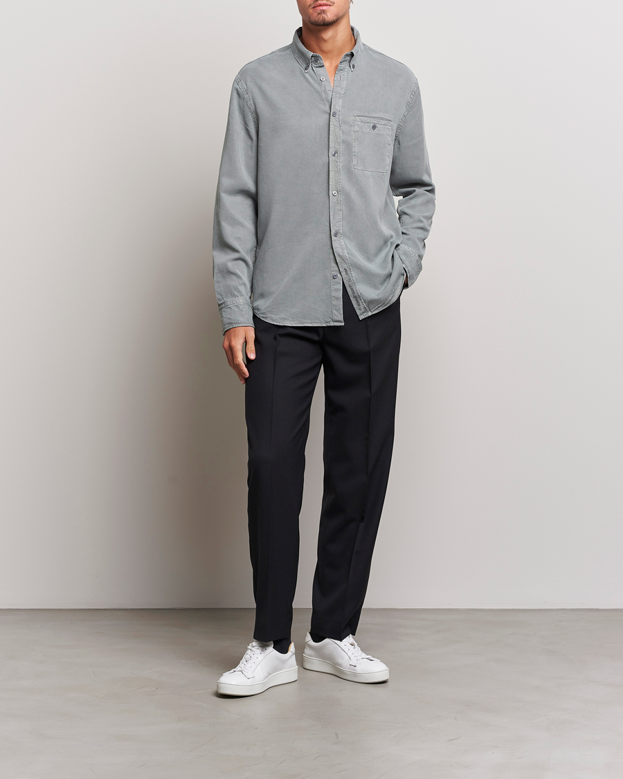 Herr | Skjortor | Filippa K | Zachary Tencel Shirt Smoke Green