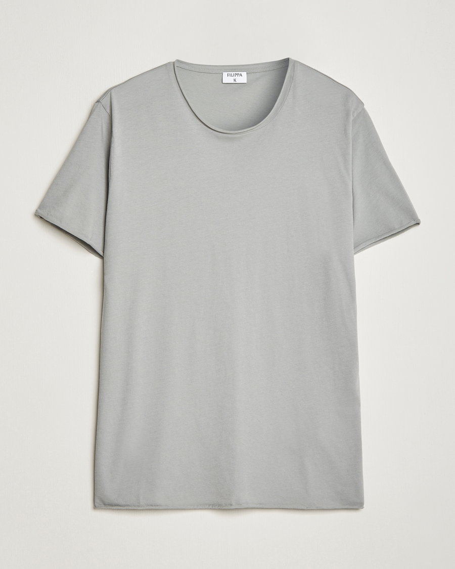 Herr | T-Shirts | Filippa K | Roll Neck T-Shirt Feather Grey