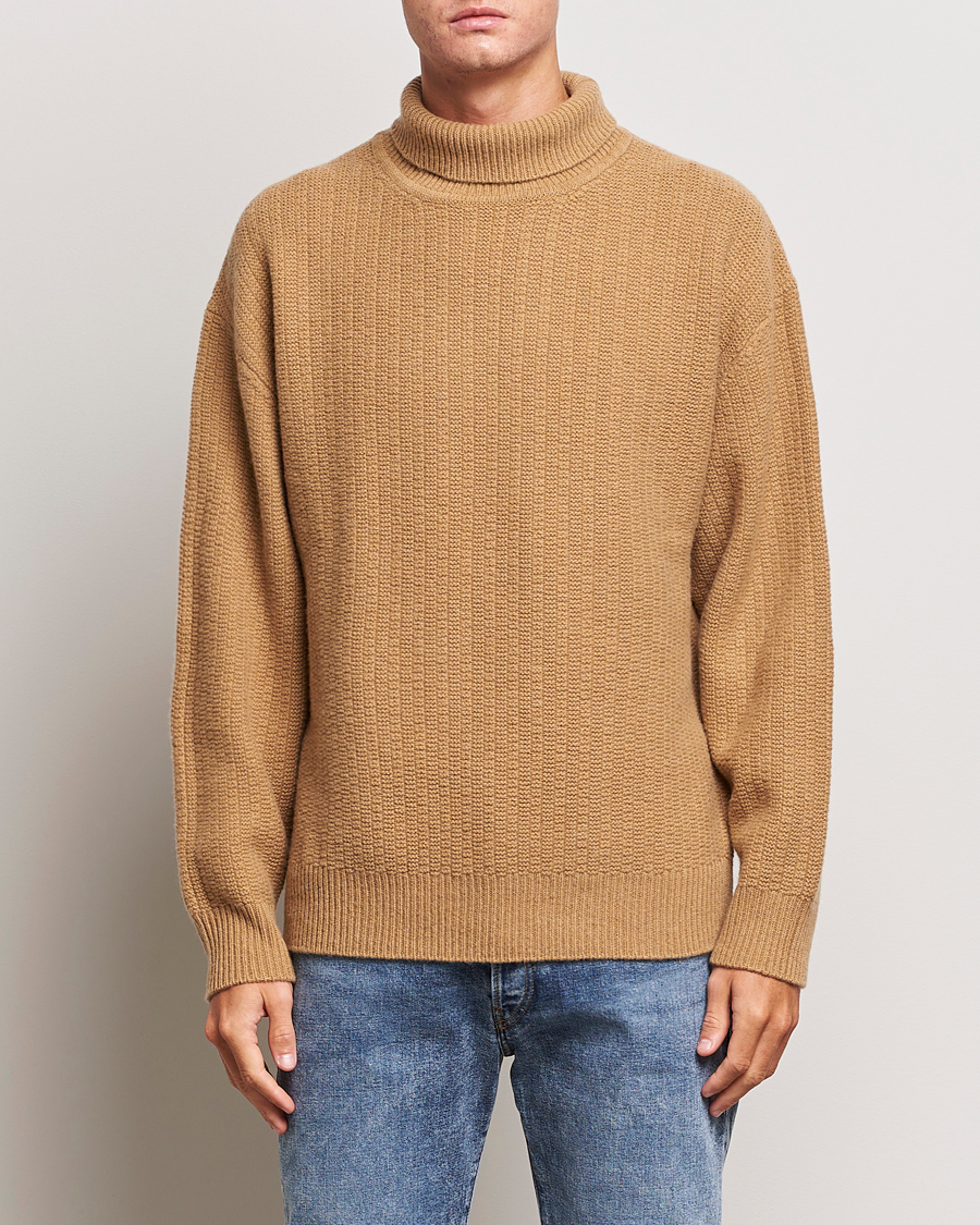 Herr |  | Filippa K | Wool Structured Polo Camel