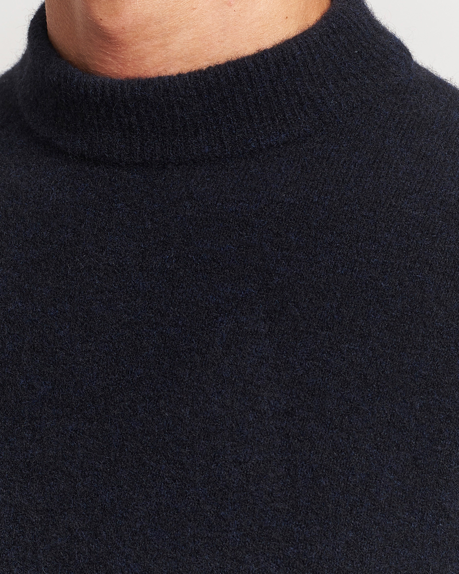 Herr | Tröjor | Filippa K | Johannes Yak Knitted Sweater Dark Navy