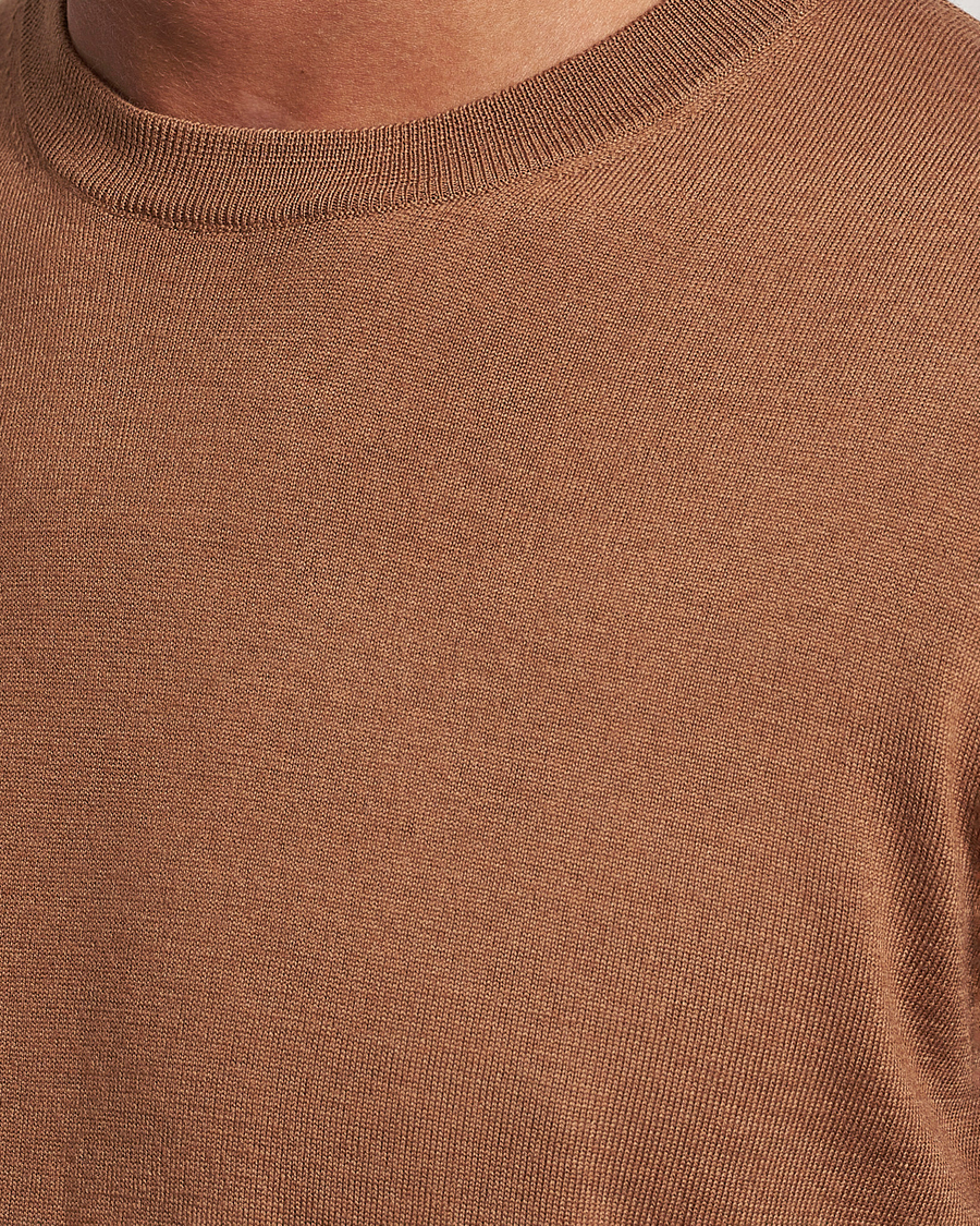 Herr | Tröjor | Filippa K | Merino Round Neck Sweater Camel