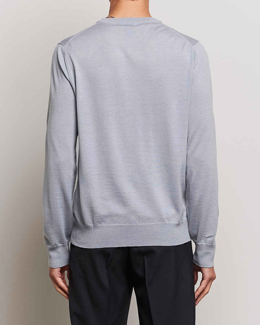 Herr | Tröjor | Filippa K | Merino Round Neck Sweater Fog Blue