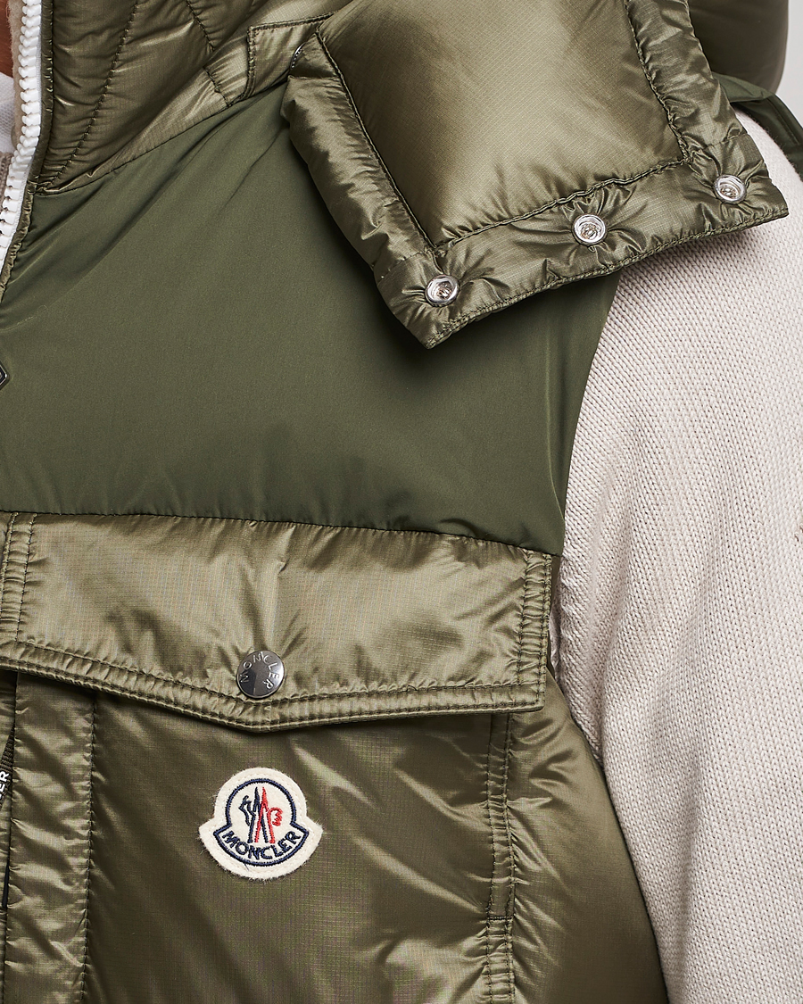 Herr | Jackor | Moncler | Oust Shearling Down Vest Olive
