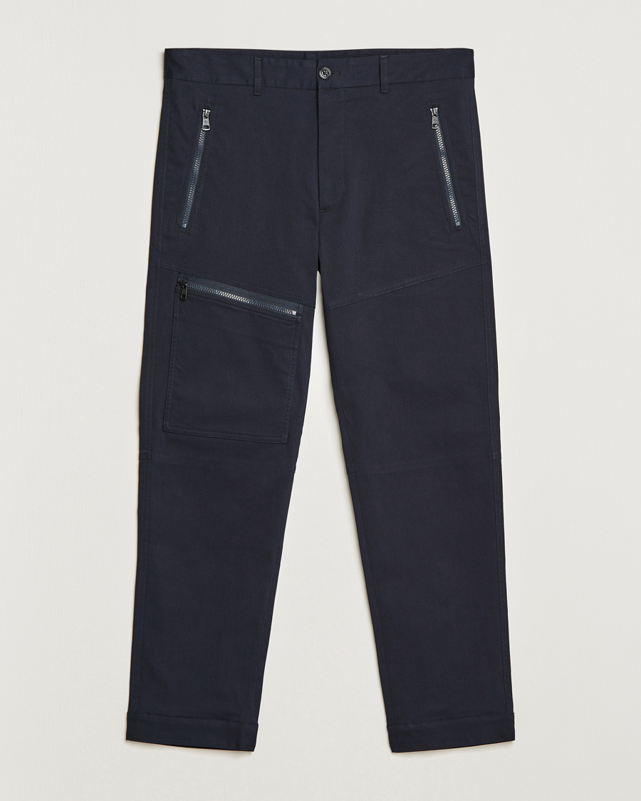 Herr | Byxor | Moncler | Technical Zip Trousers Navy
