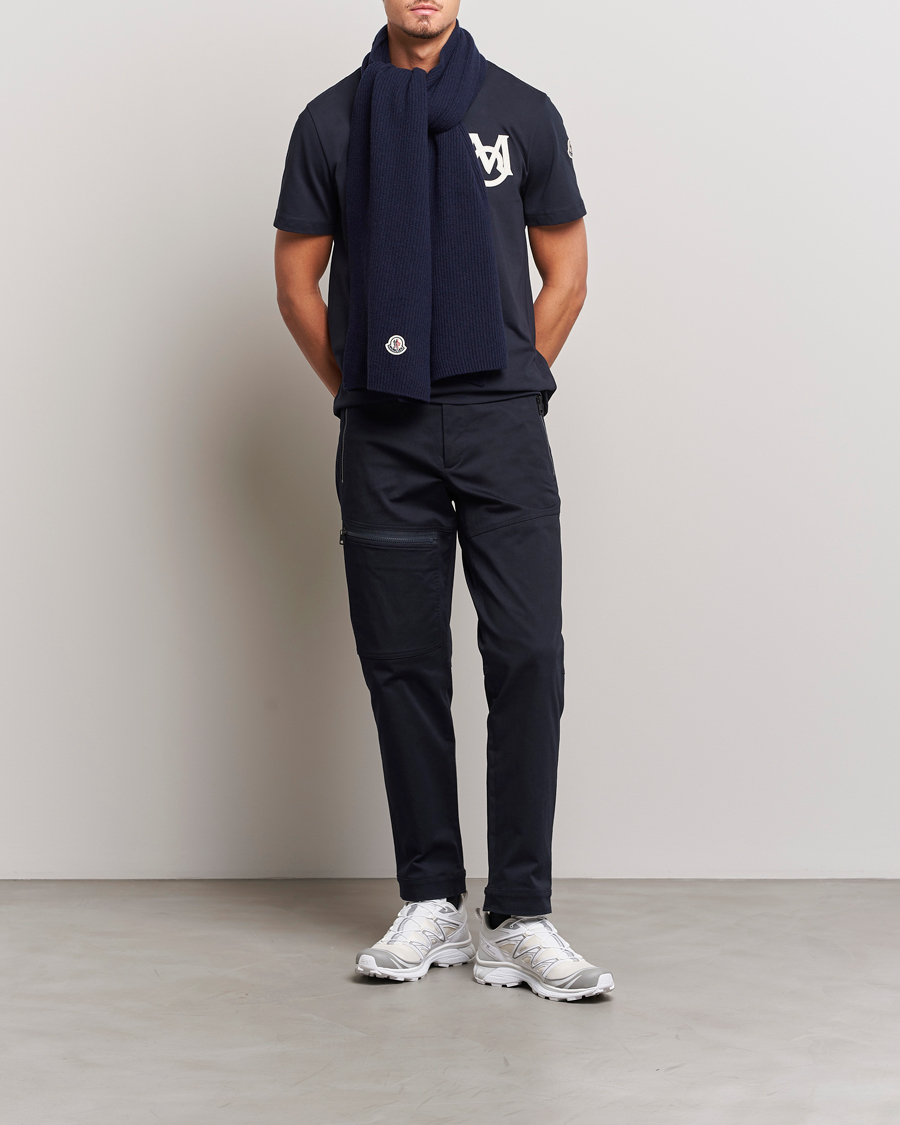 Herr | Byxor | Moncler | Technical Zip Trousers Navy