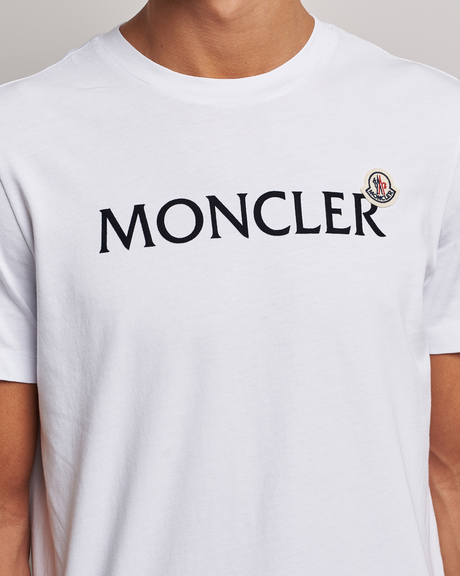 Herr | T-Shirts | Moncler | Lettering Logo T-Shirt White